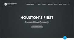 Desktop Screenshot of houstonsfirst.org